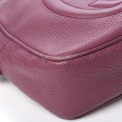 Gucci Pebbled Calfskin Small Soho Disco Bag Peonia Flower 8 of 14