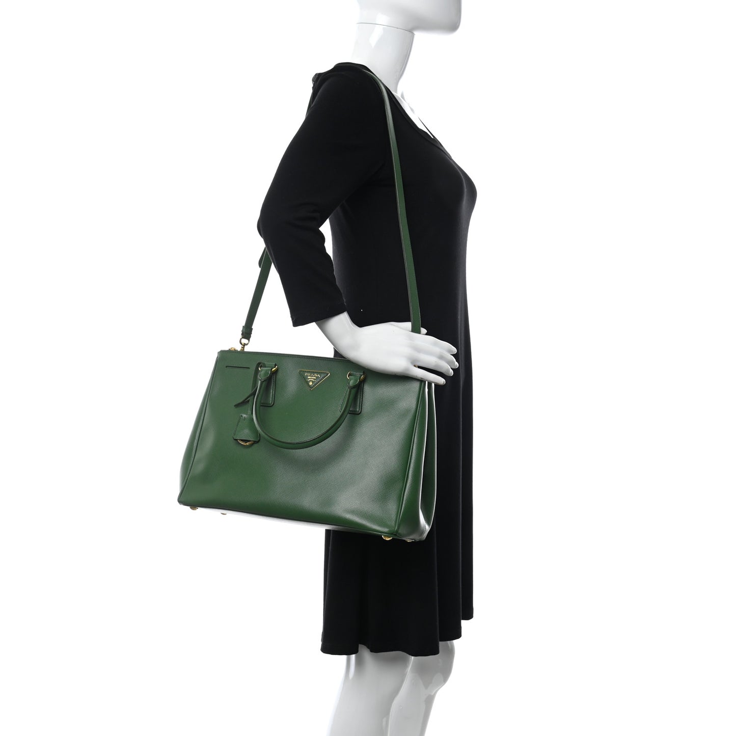 Saffiano Medium Double Zip Galleria Tote