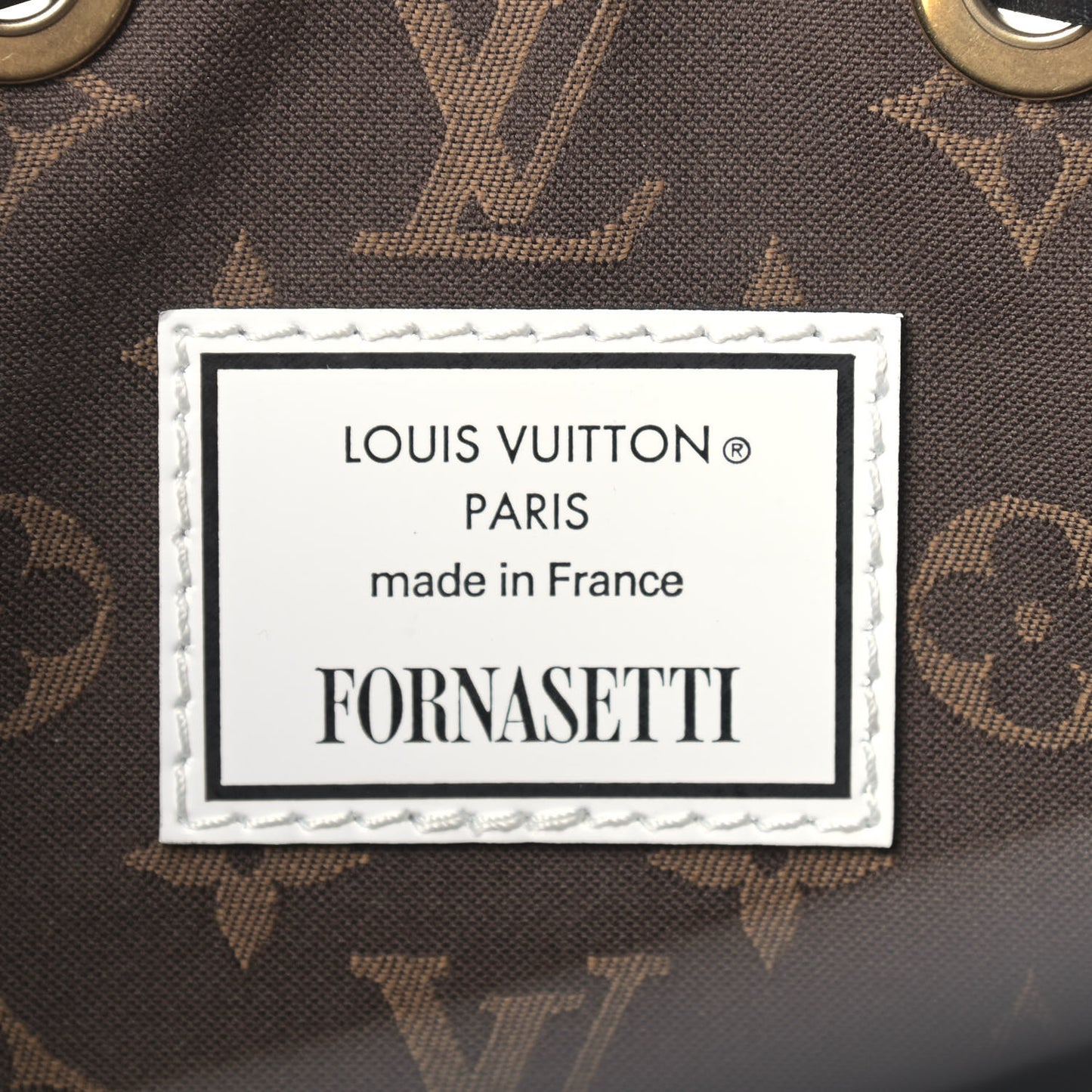 X FORNASETTI Calfskin Architettura Noe MM Black White