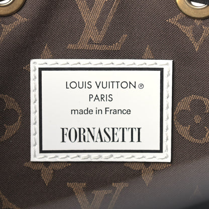 Louis Vuitton X FORNASETTI Calfskin Architettura Noe MM Black White 6 of 9