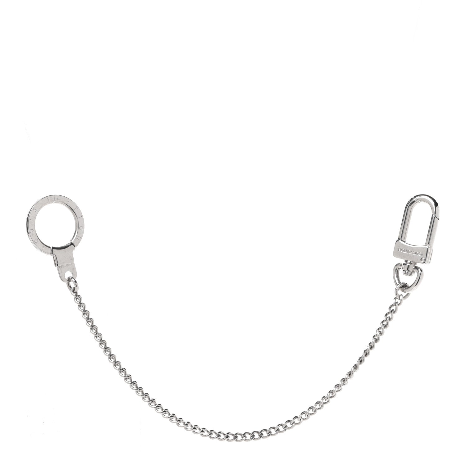 Louis Vuitton Pochette Extender Key Ring Chain Silver 1 of 4