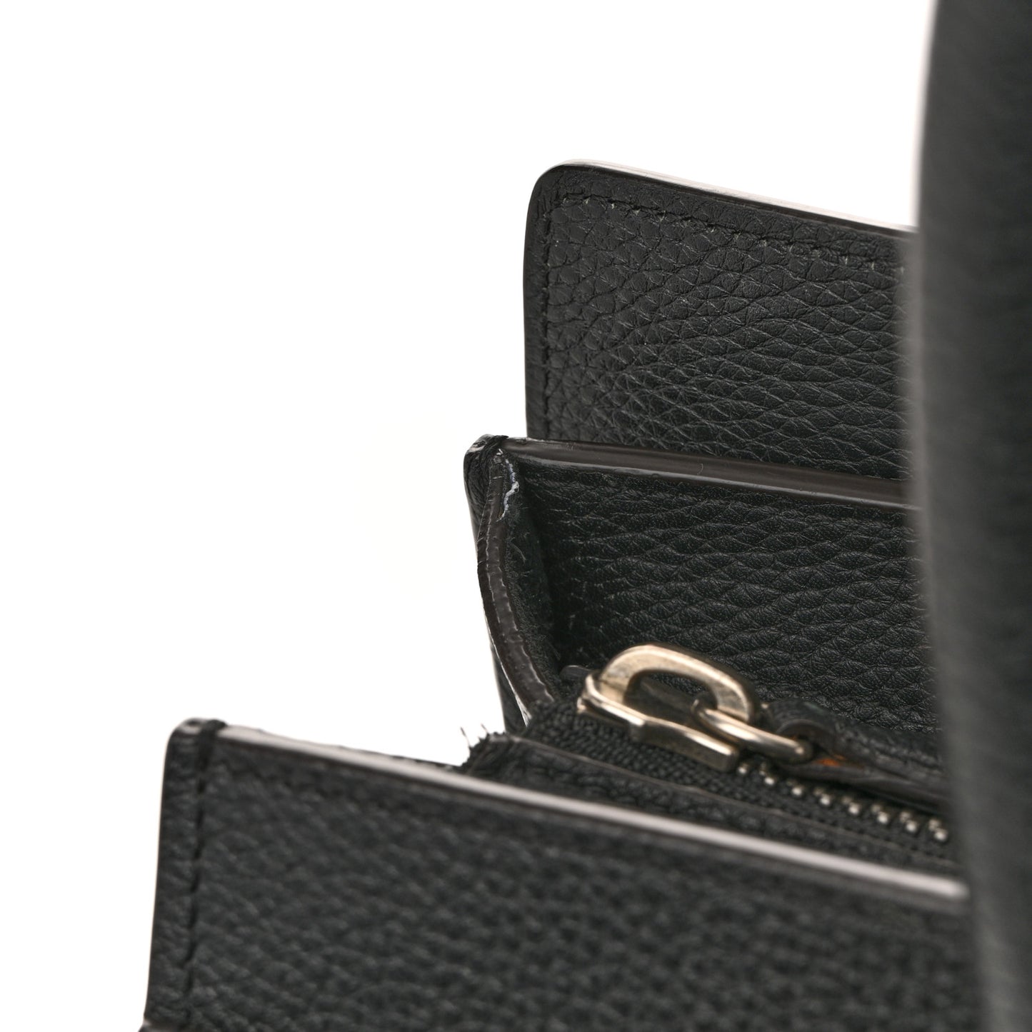 Drummed Calfskin Mini Luggage Black