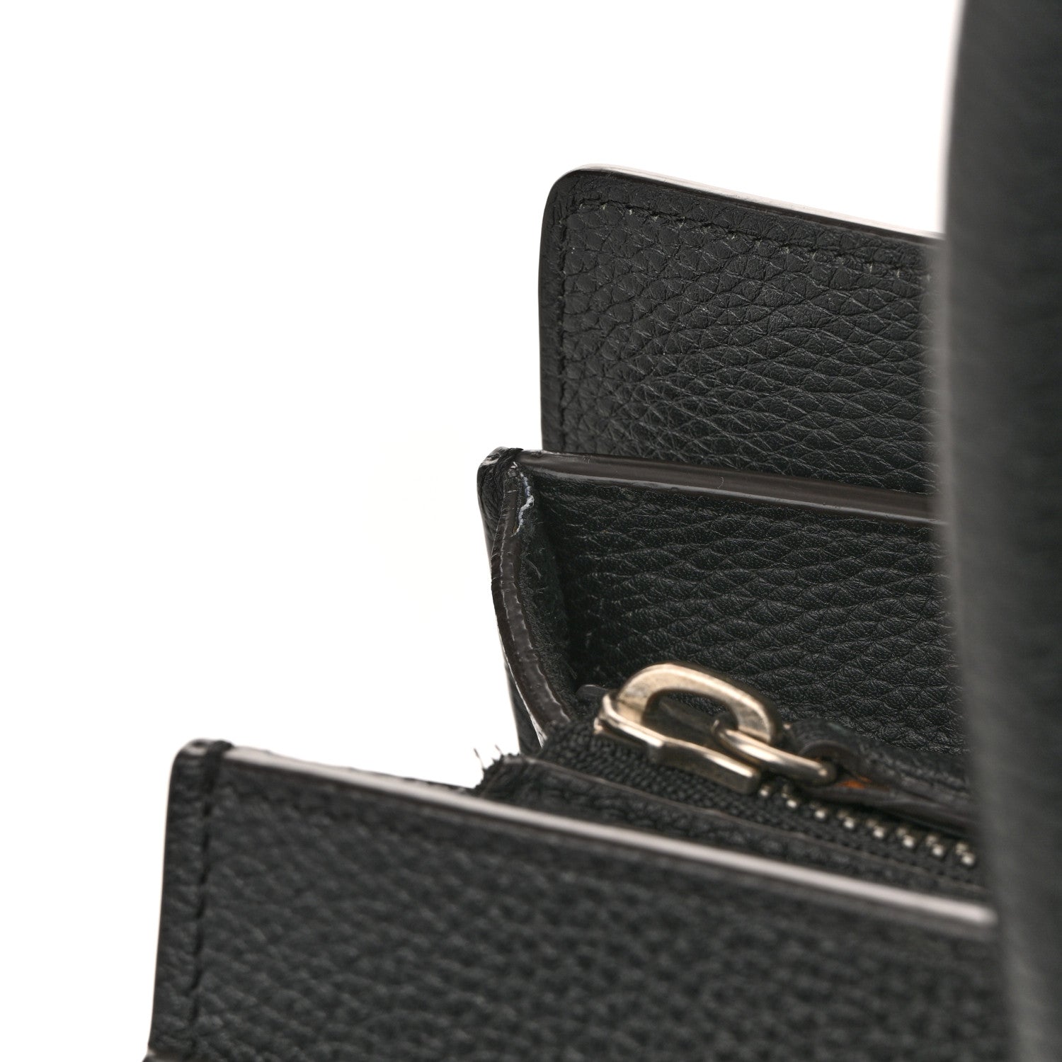 Celine Drummed Calfskin Mini Luggage Black 13 of 14