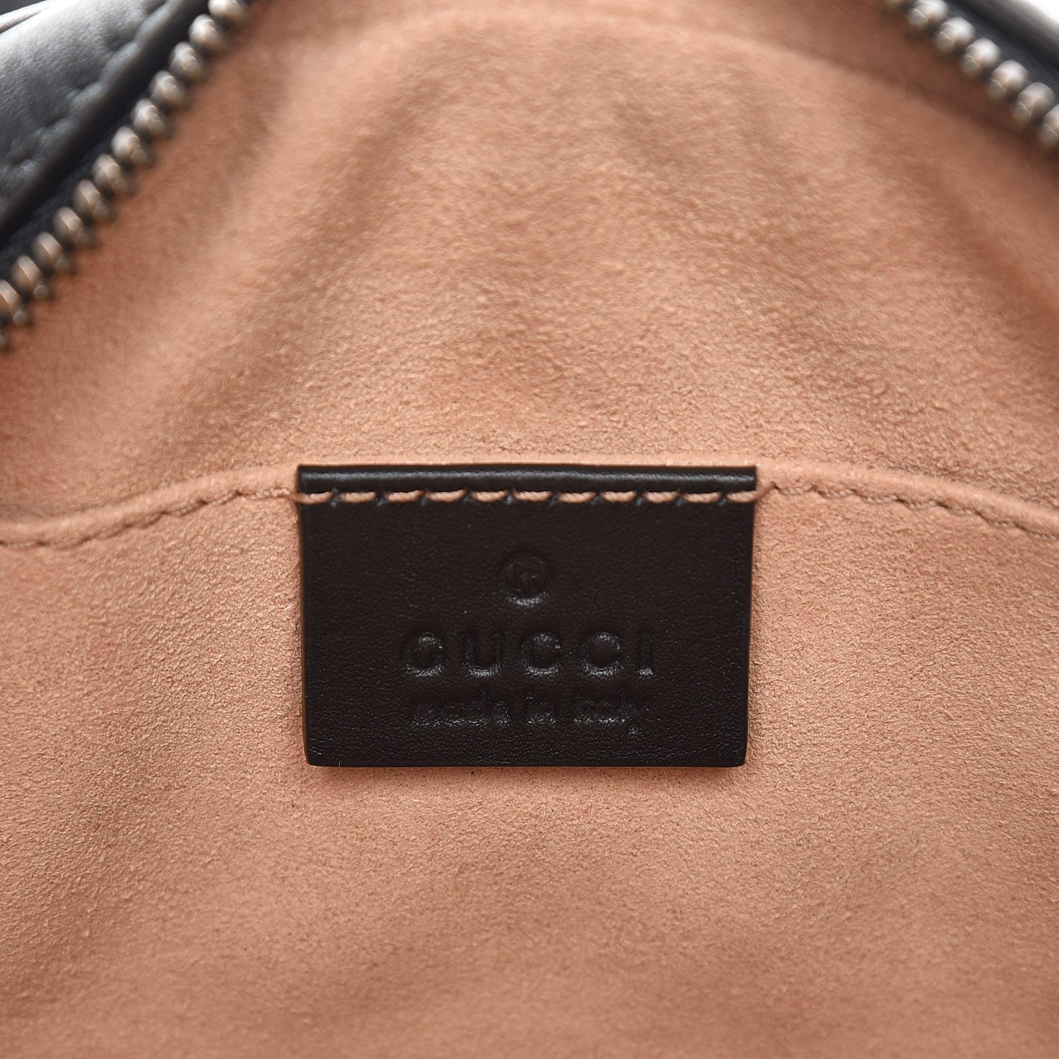 Gucci Calfskin Matelasse GG Marmont Belt Bag 85 34 Black 5 of 7