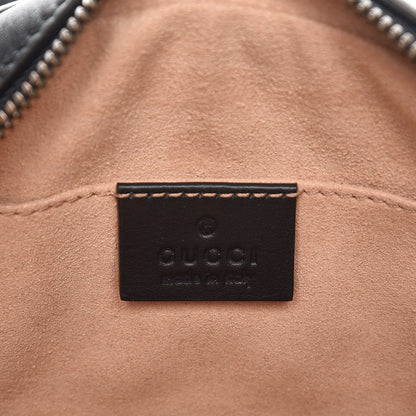 Gucci Calfskin Matelasse GG Marmont Belt Bag 85 34 Black 5 of 7