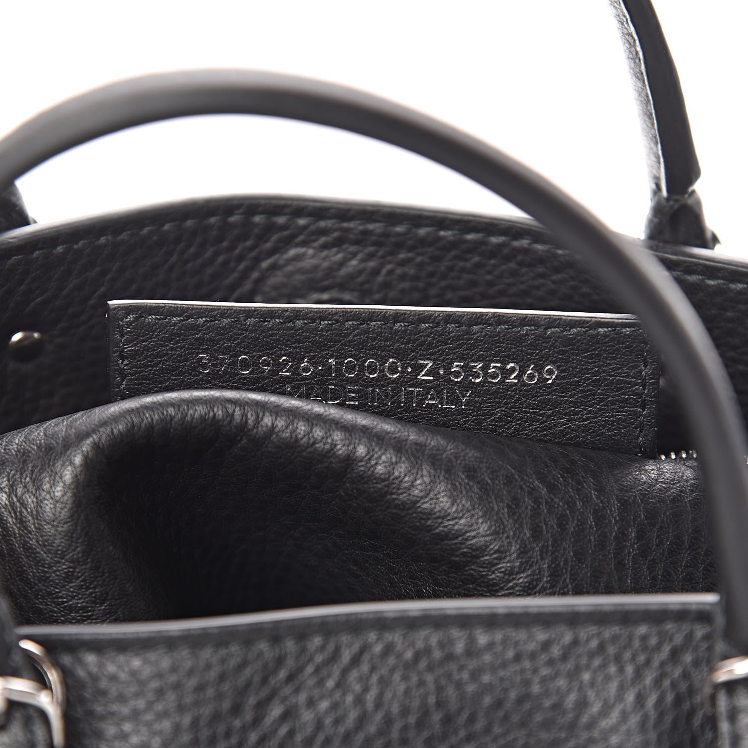 Balenciaga Veau Papier A6 Zip Around Tote Black 7 of 10