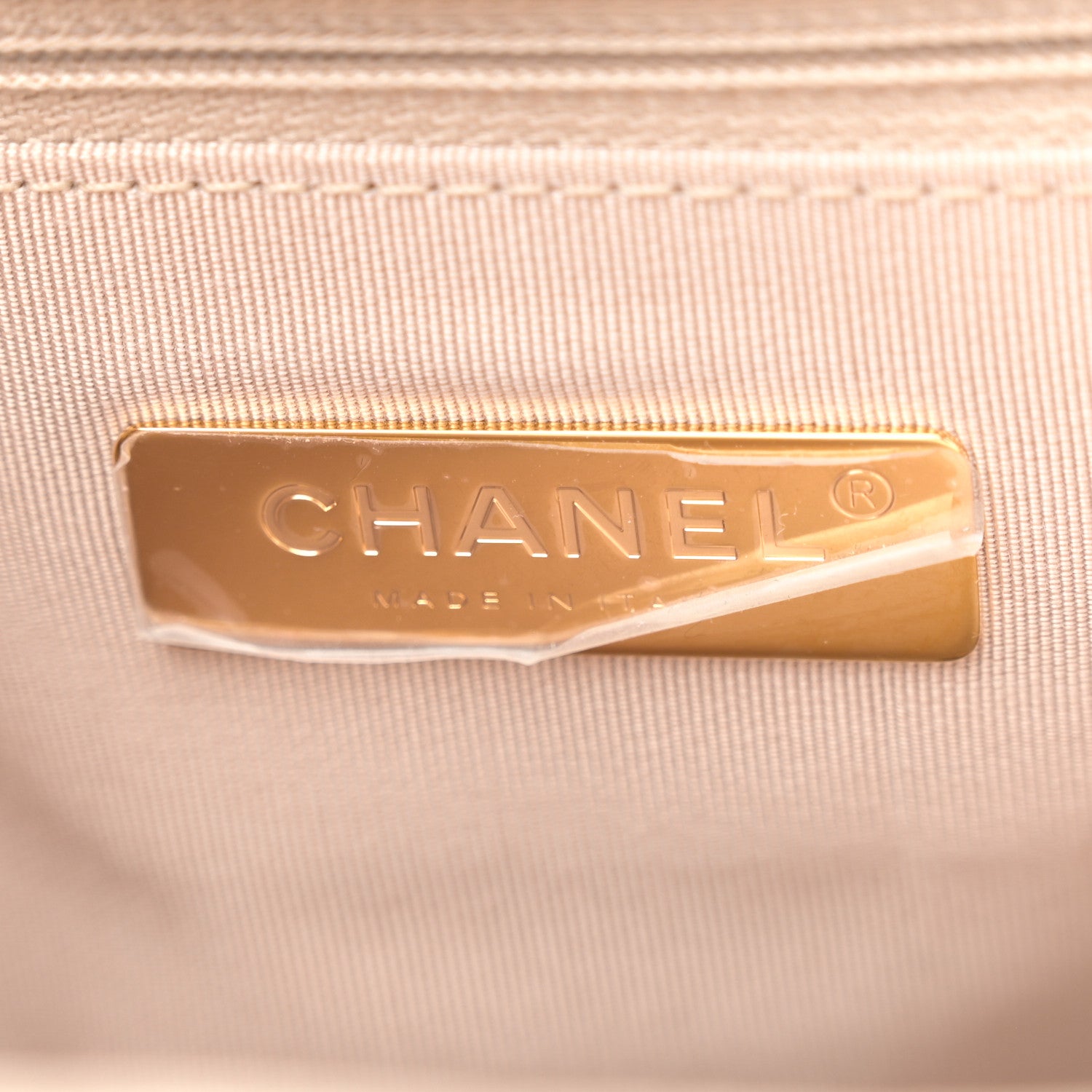 Chanel Lambskin Quilted Maxi Chanel 19 Flap Light Beige 6 of 12