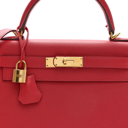 Hermes Epsom Kelly Sellier 28 Rouge Casaque 8 of 11