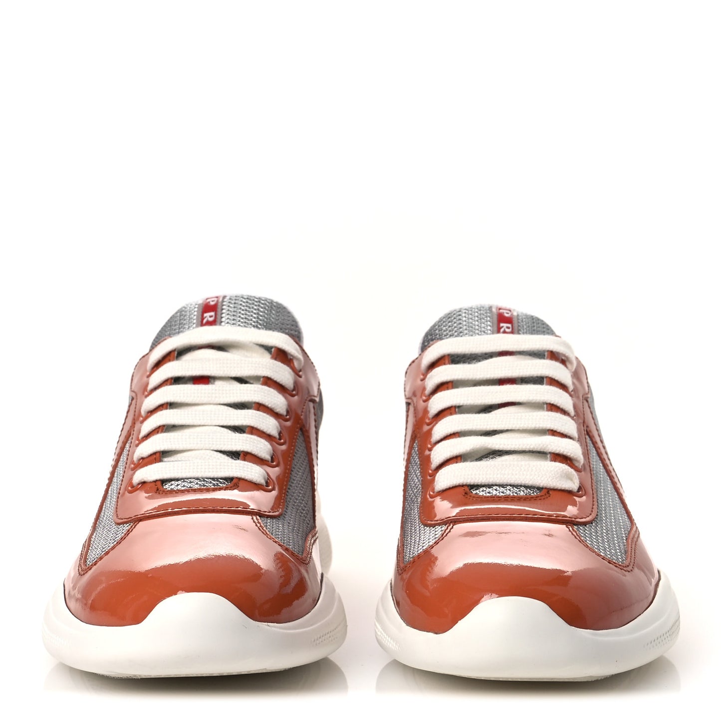 Patent Technical Fabric Mens America's Cup Patchwork Sneakers 8.5 Nespola 8.5 Nespola  Argento