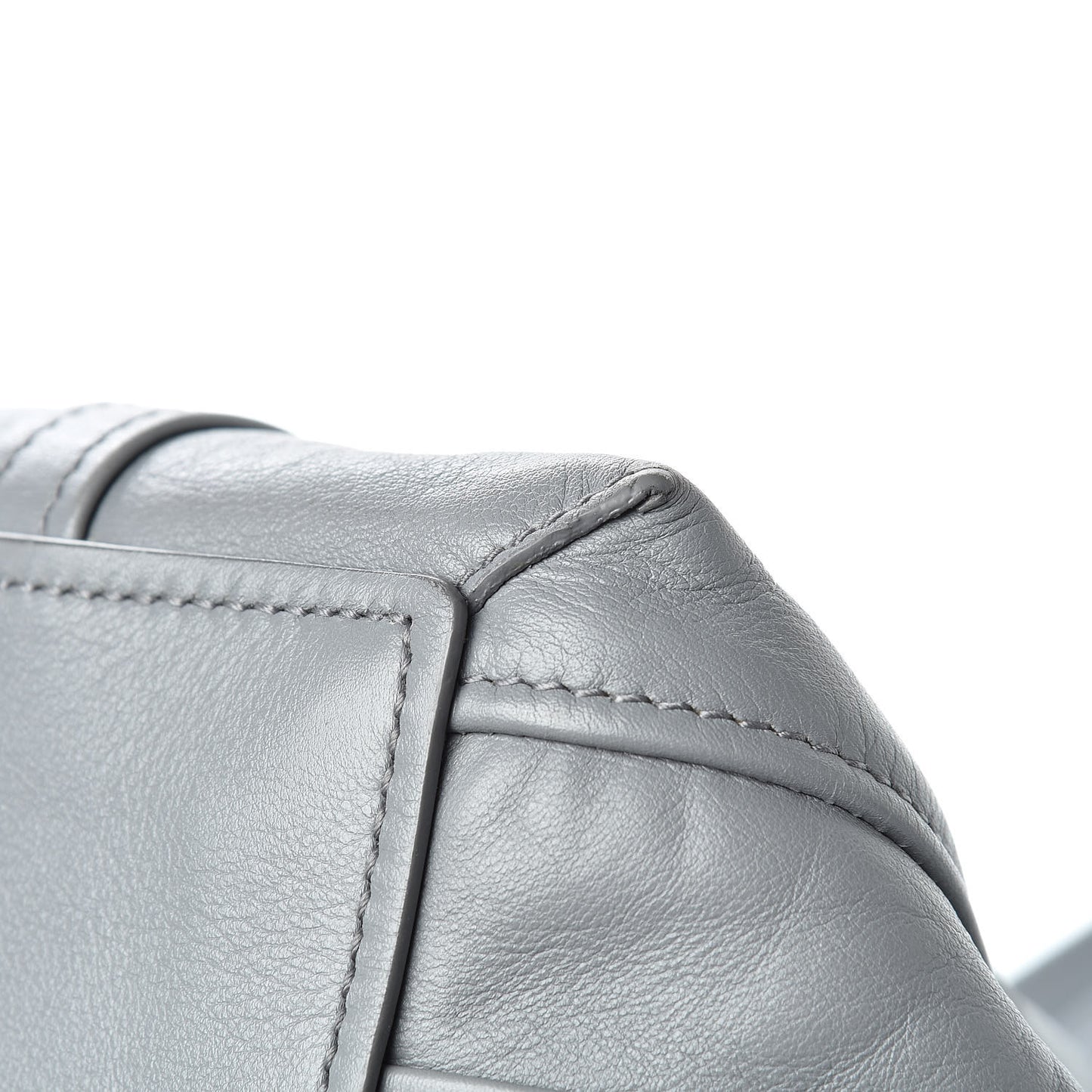 Calfskin Large Laundry Cabas Tote Gris Pyrite