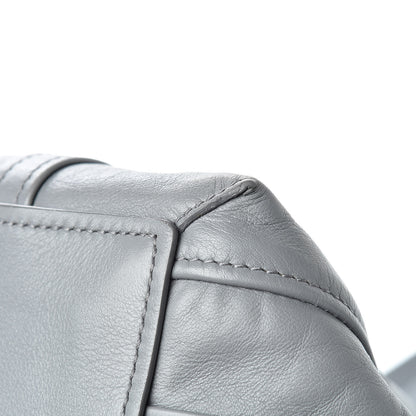 Balenciaga Calfskin Large Laundry Cabas Tote Gris Pyrite 13 of 14