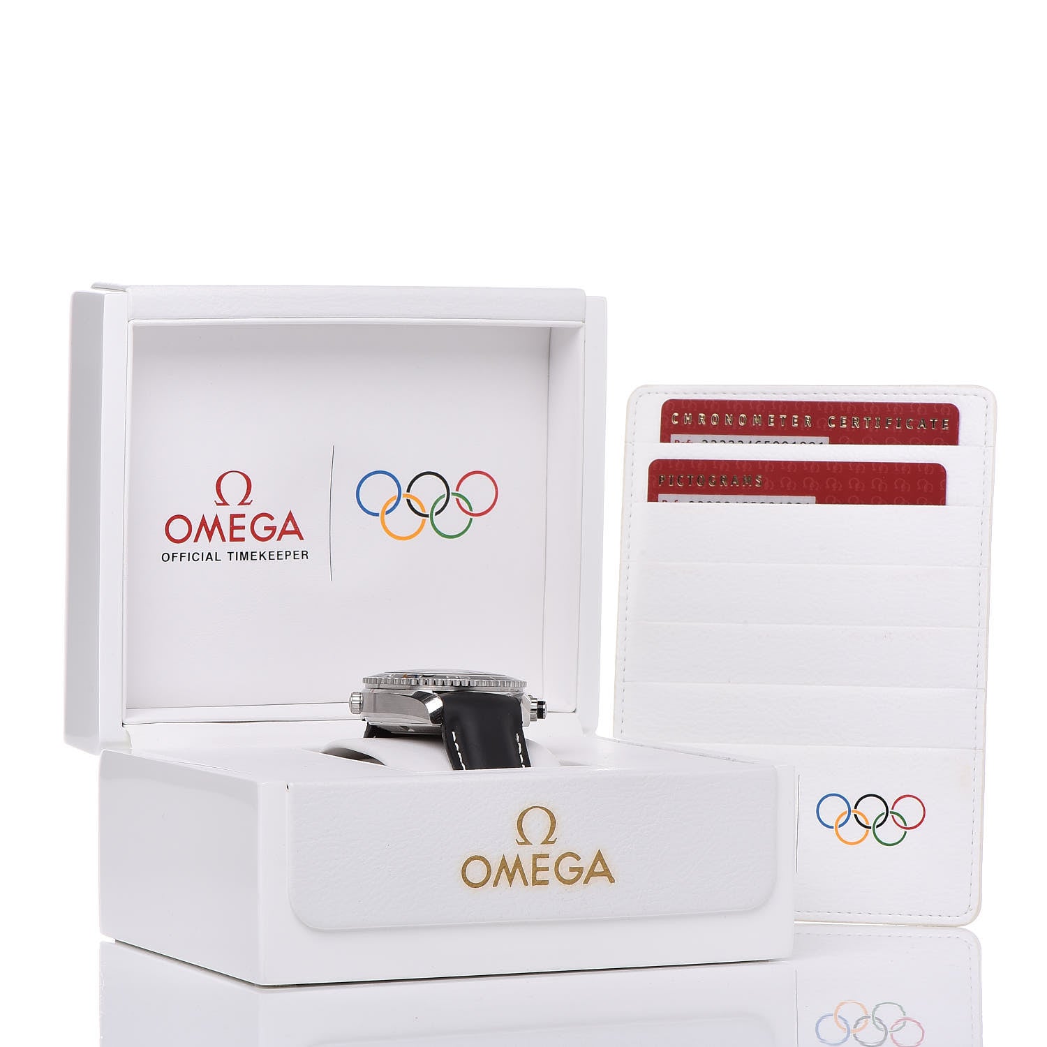 Omega Stainless Steel Calfskin 45mm Seamaster Planet Ocean Specialties Olympic Games Collection Automatic Watch Black 222.32.46.50.01.001 12 of 12