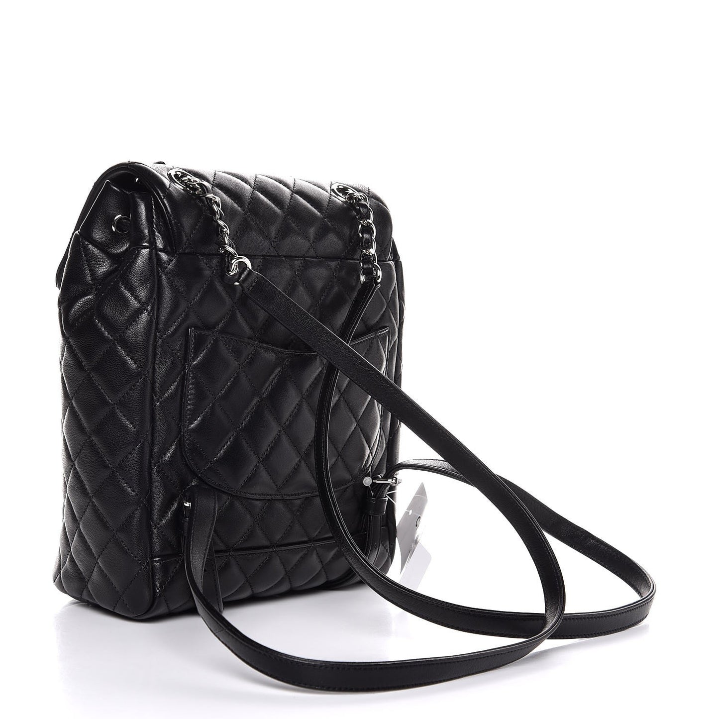 Calfskin Quilted Small Urban Spirit Backpack Black
