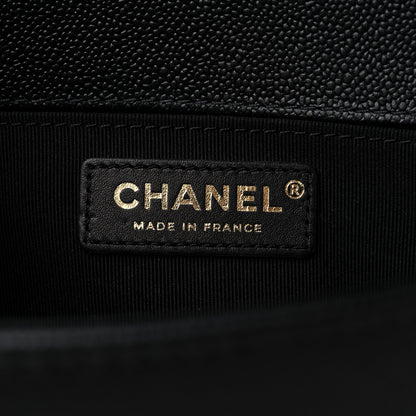 Chanel Caviar Quilted Medium Chain Around Boy Flap Black 6 of 10
