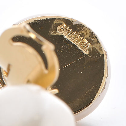 Chanel Pearl CC Drop Clip On Earrings Gold 4 of 4