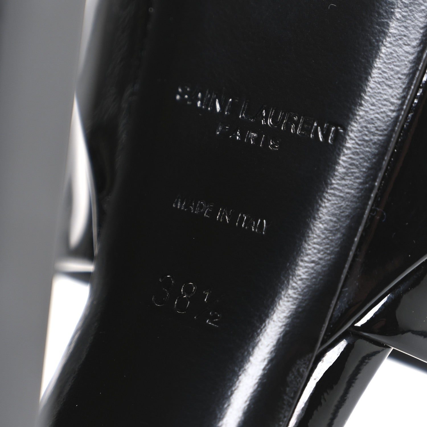 Saint Laurent Patent Jodie 95 Platform Sandals 38.5 Black 8 of 10