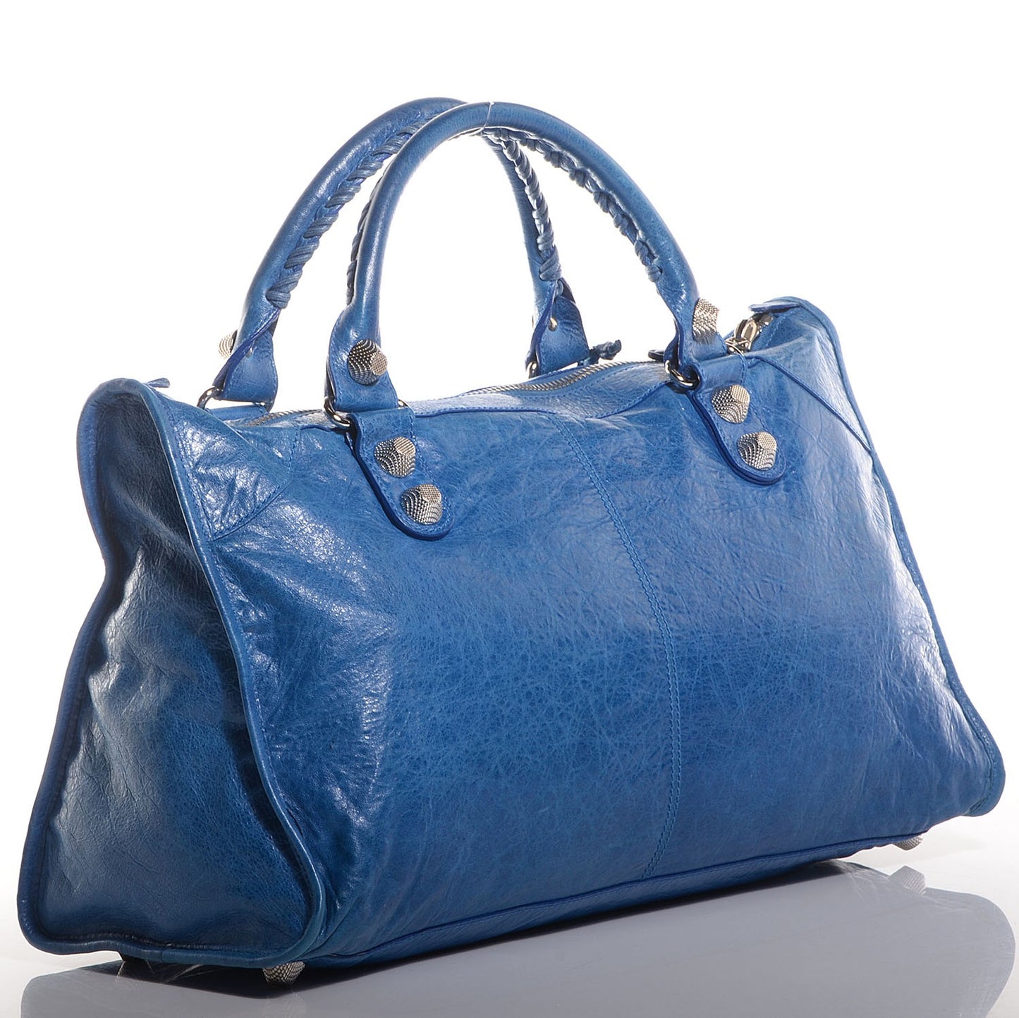 Agneau Giant 21 Silver Hardware Work Electric Bleu