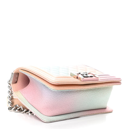 Chanel Caviar Quilted Small Rainbow Boy Flap Multicolor 3 of 10