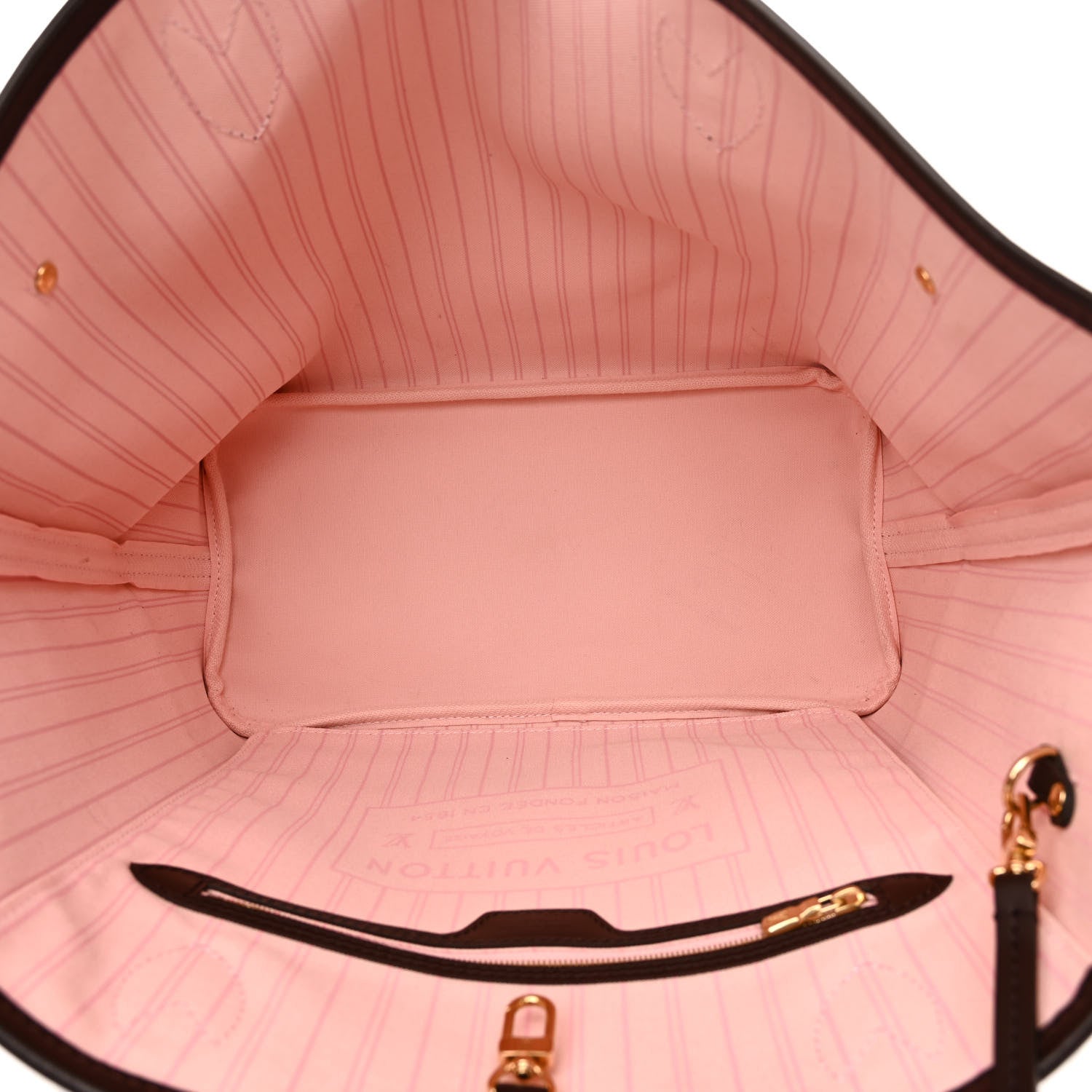 Louis Vuitton Damier Ebene Neo Neverfull MM Rose Ballerine 6 of 11