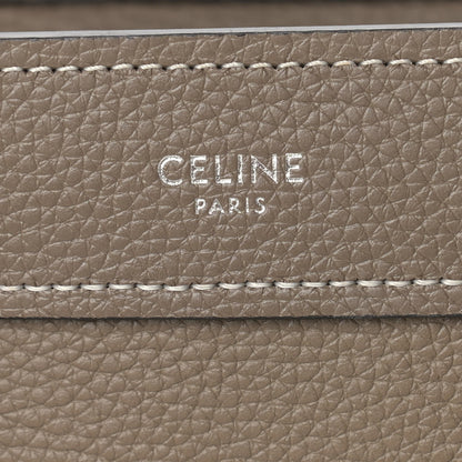 Celine Drummed Calfskin Nano Luggage Souris 6 of 11