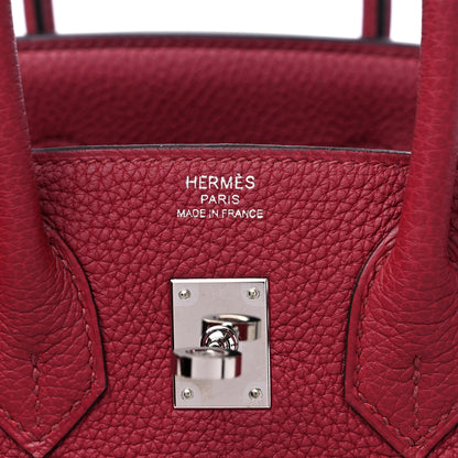 Hermes Togo Birkin 25 Rouge Grenat 6 of 10