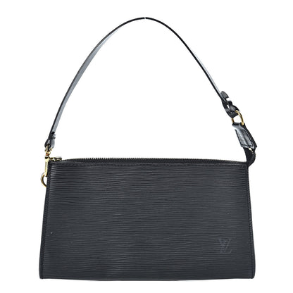 Louis Vuitton Epi Pochette Accessories 21 Black 1 of 9