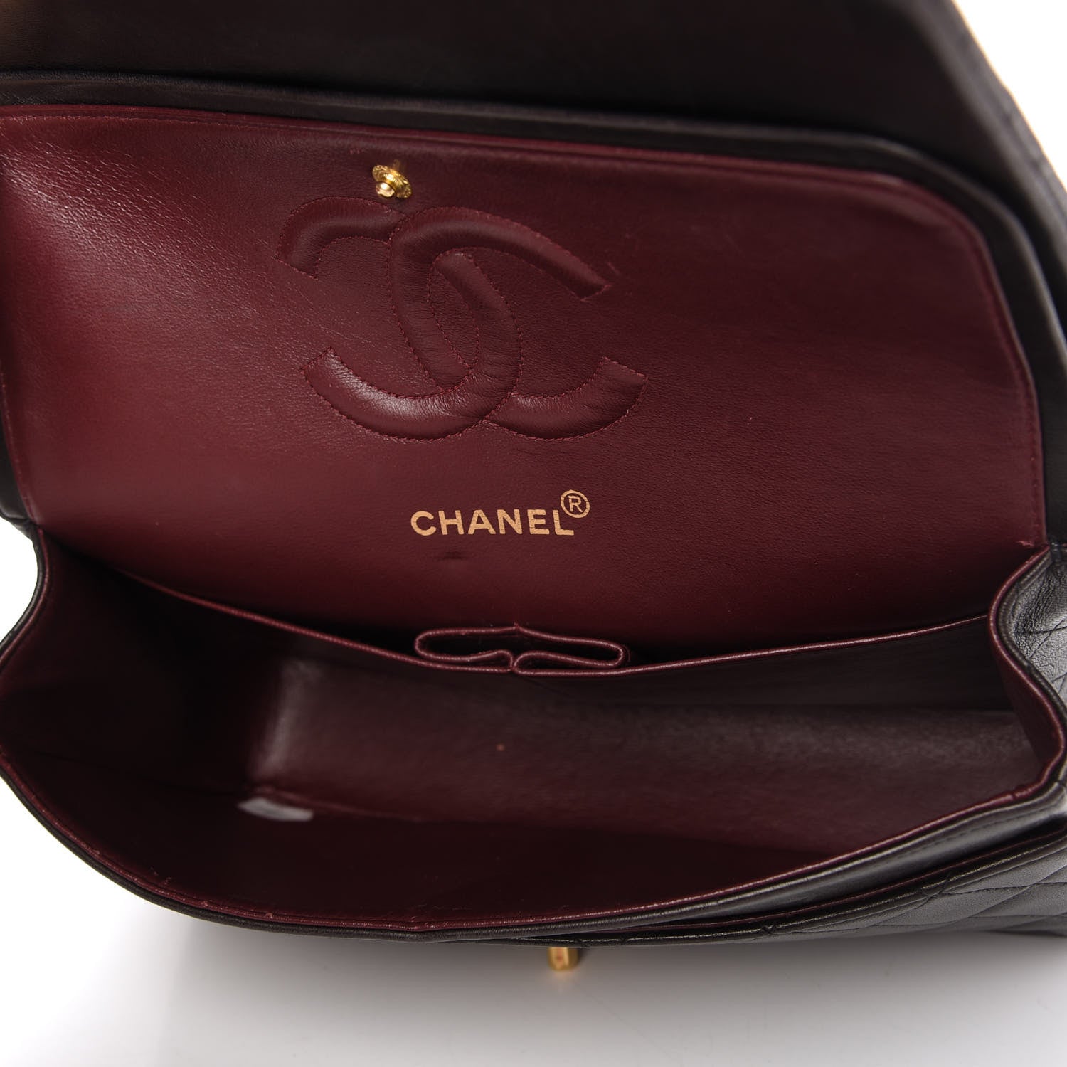 Chanel Lambskin Quilted Medium Double Flap Black 5 of 11