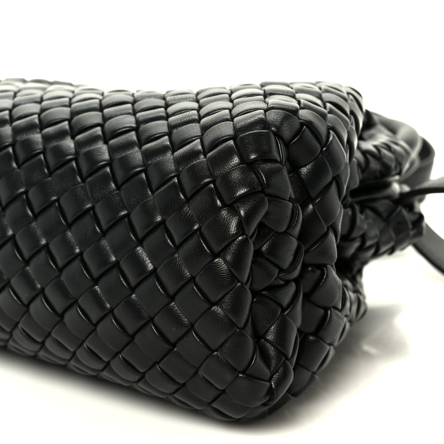 Nappa Intrecciato Small Padded The Handle Tote Black