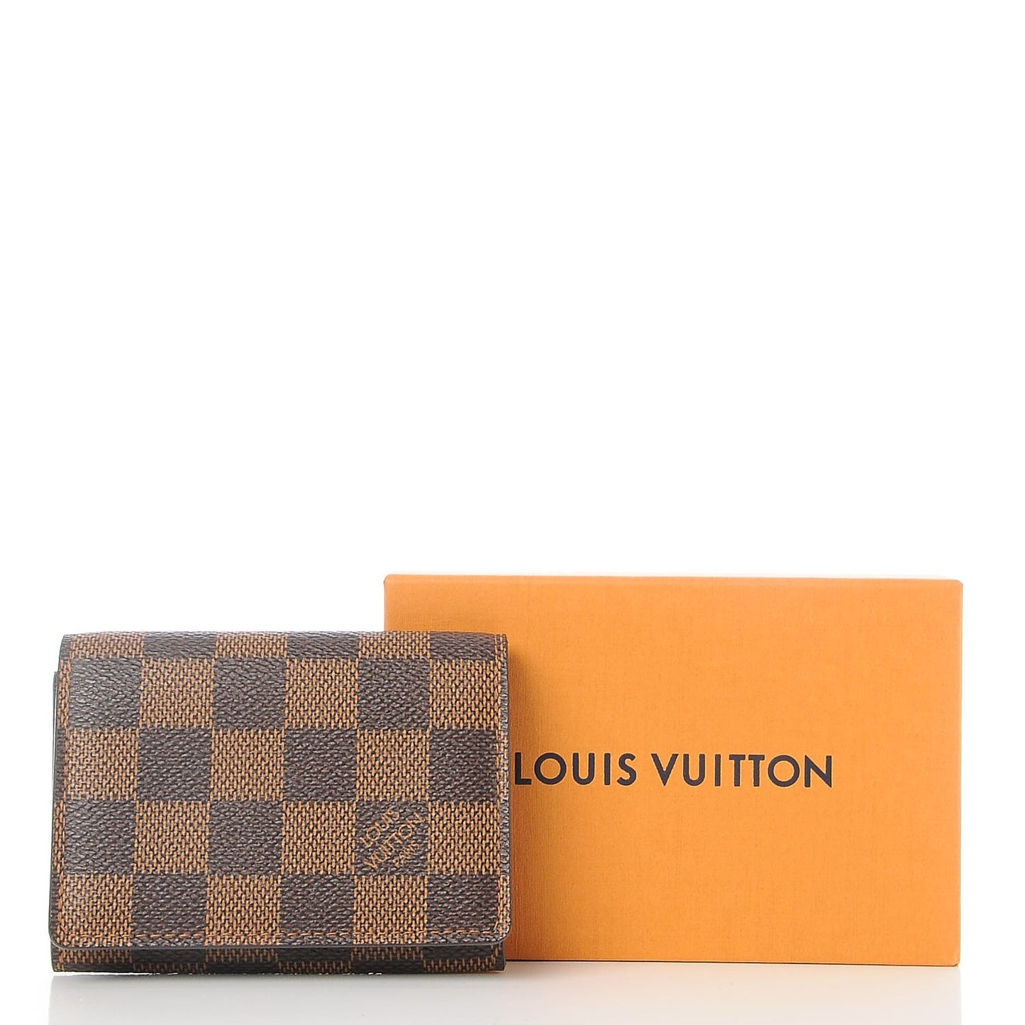 Damier Ebene Business Card Holder
