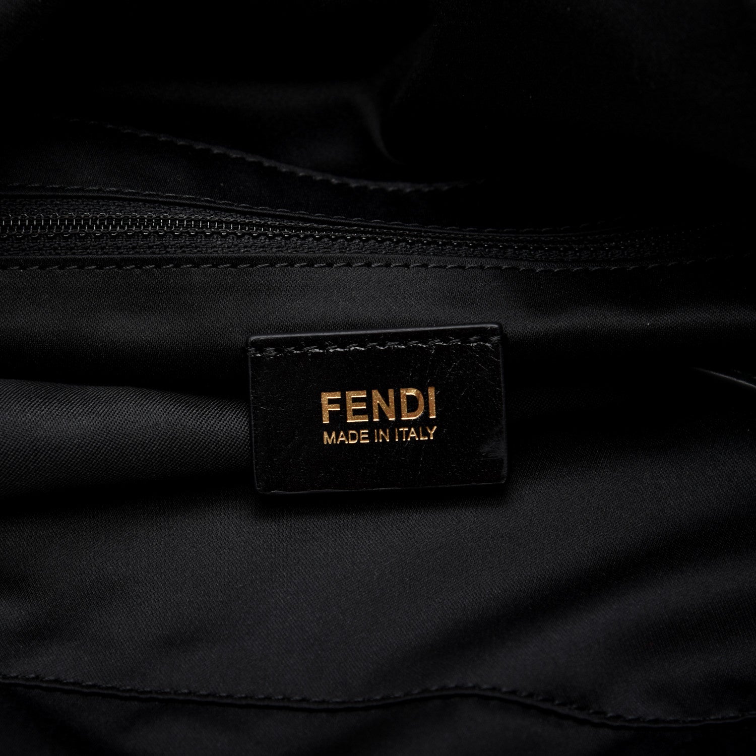 Fendi Vitello Savana Big Mama Baguette Black Tartaruga Natural 8 of 13