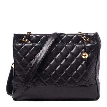 Chanel Lambskin Quilted Shoulder Bag Black 1 of 11