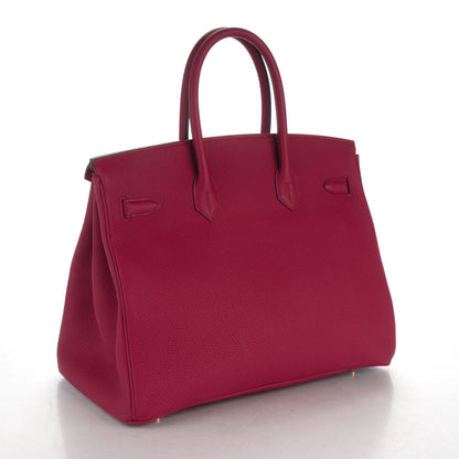 Hermes Togo Birkin 35 Rouge Grenat 3 of 36