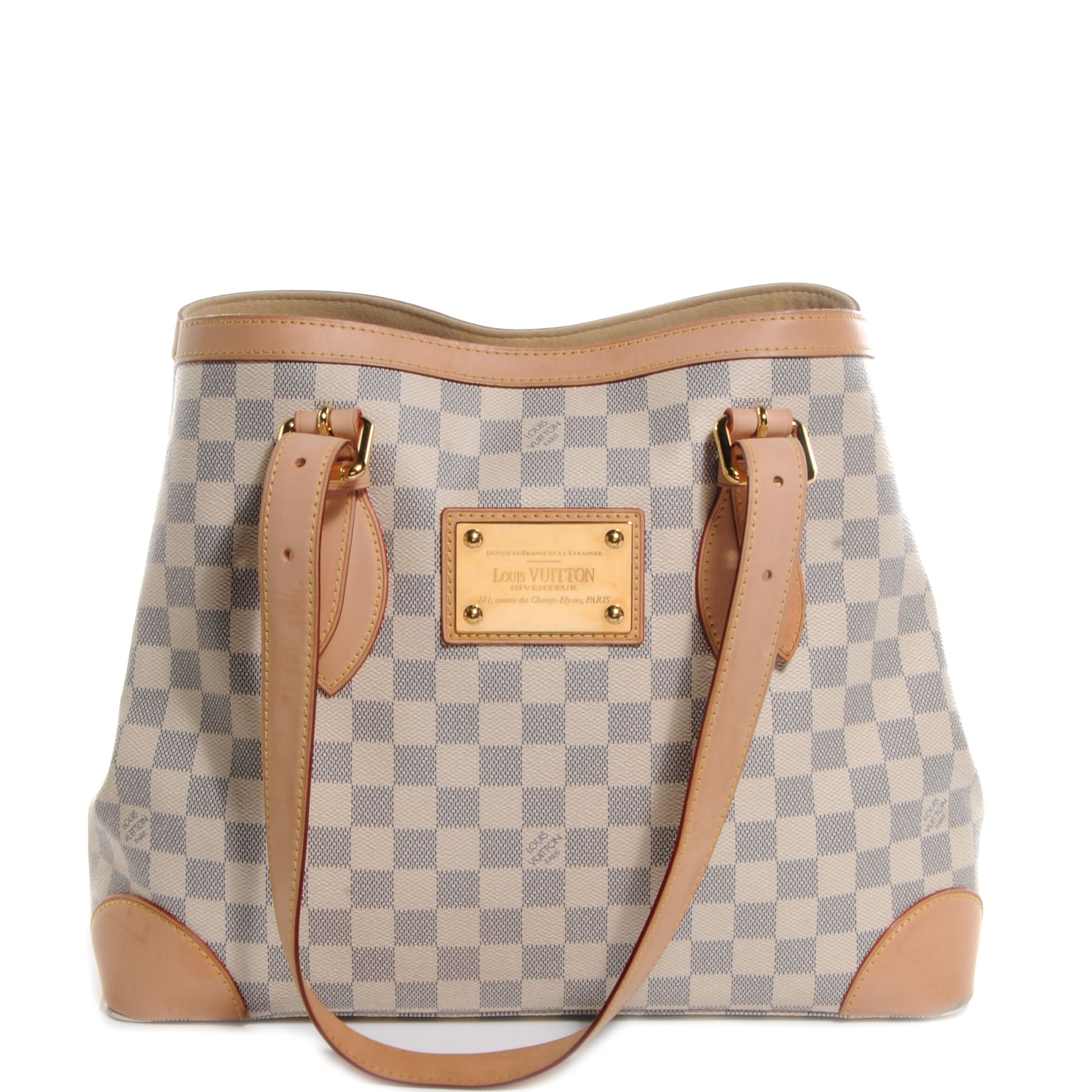 Louis Vuitton Damier Azur Hampstead MM 1 of 8