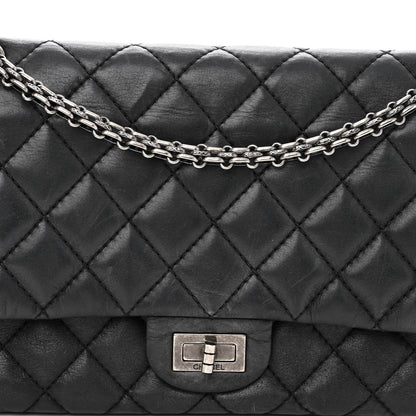 Chanel Iridescent Calfskin Quilted 2.55 Reissue 226 Flap Dark Grey 7 of 11