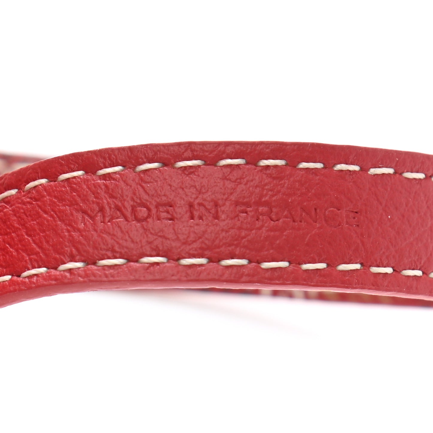 Goyardine Sesame Key Holder Red