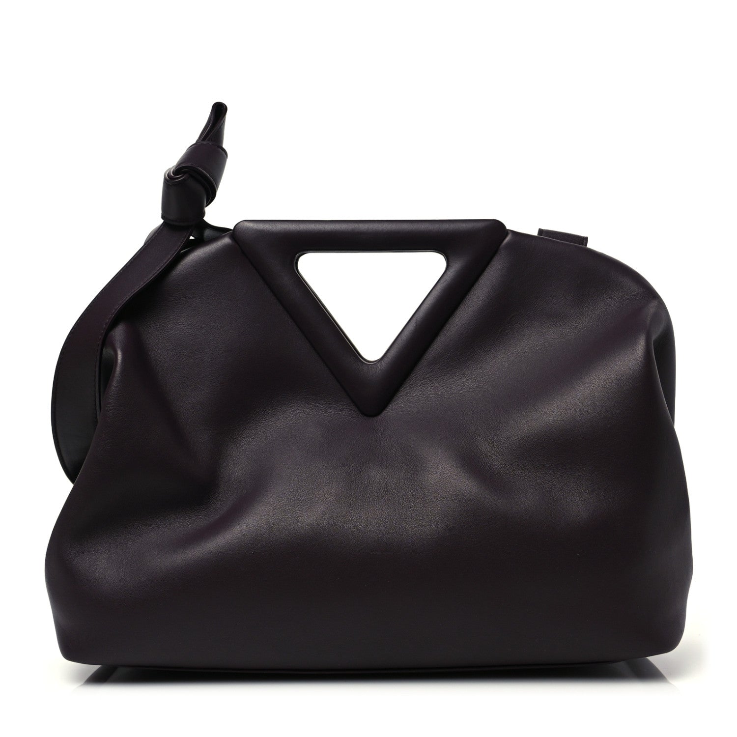 Bottega Veneta Calfskin Medium The Point Triangle Bag Grape 1 of 8