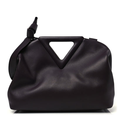 Bottega Veneta Calfskin Medium The Point Triangle Bag Grape 1 of 8