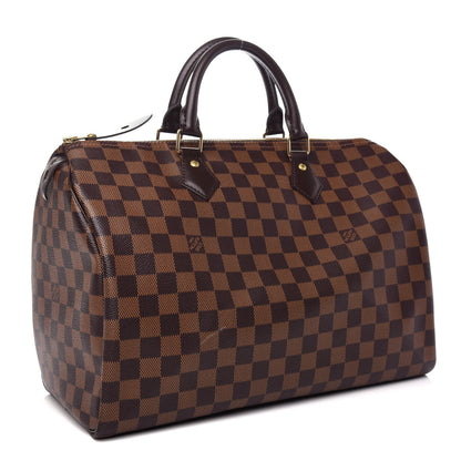 Louis Vuitton Damier Ebene Speedy 35 3 of 10