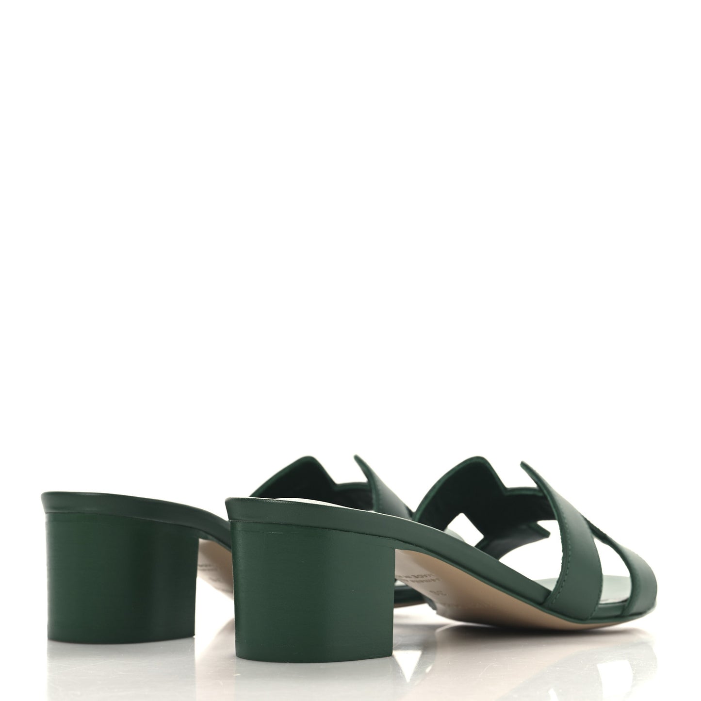 Calfskin Oasis Sandals 36 Vert Electrique