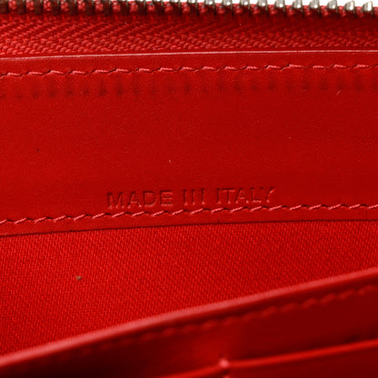 Christian Louboutin Calfskin Empire Panettone Spiked Zip Around Wallet Begonia 7 of 10