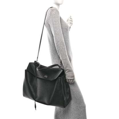 Balenciaga Smooth Calfskin Rodeo XL Top Handle Handbag Black 2 of 9