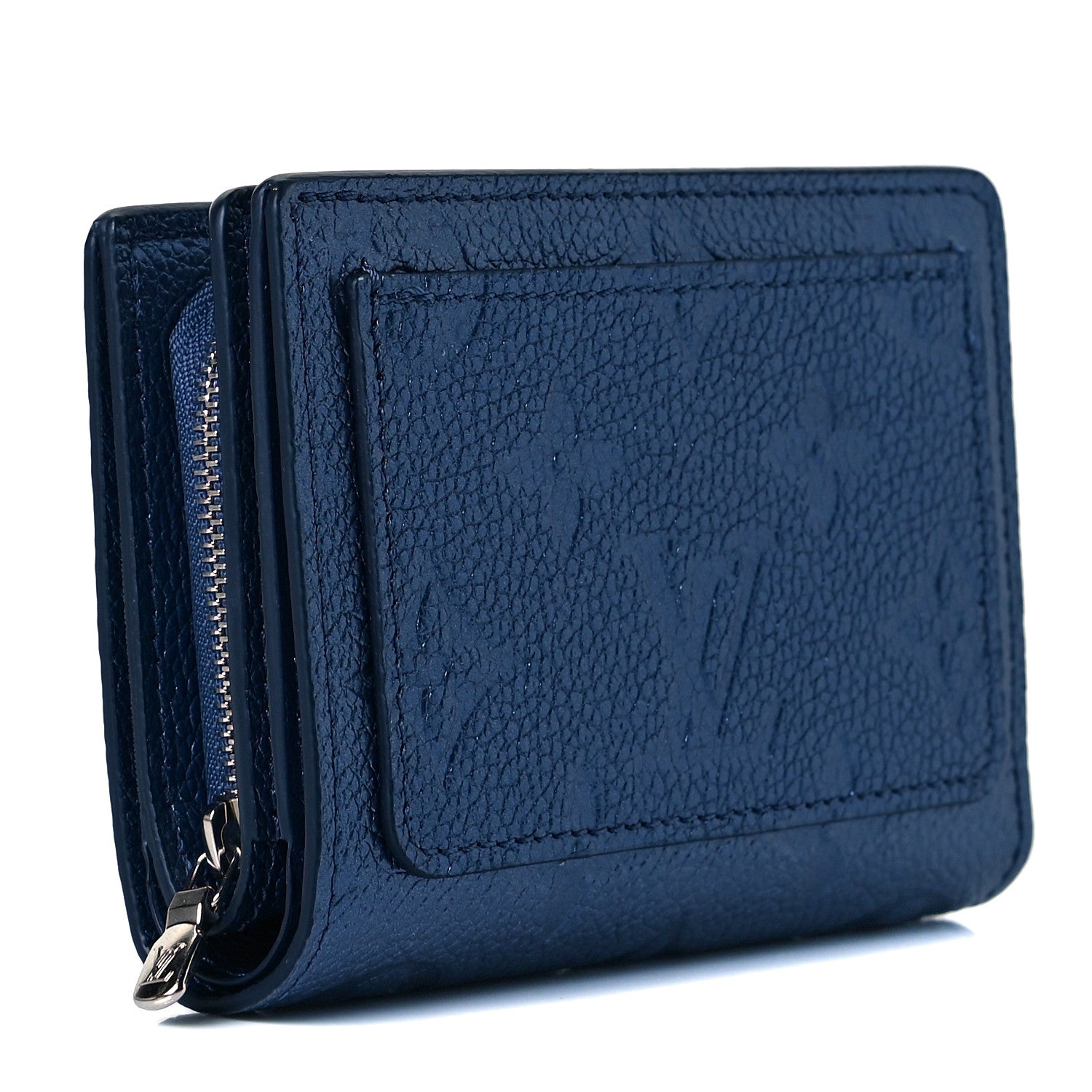 Louis Vuitton Metallic Empreinte Clea Wallet Navy Nacre 3 of 9