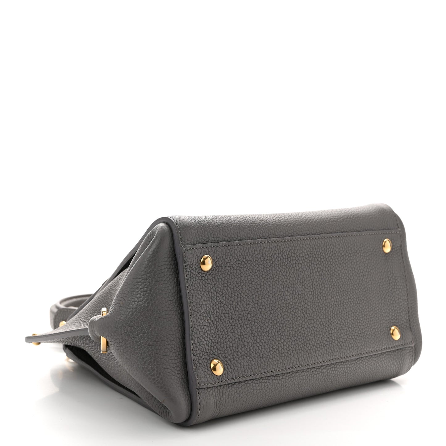 Grained Calfskin Sofia Satchel Urban Grey
