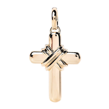 Bulgari 18K Yellow Gold Cross Pendant 1 of 3