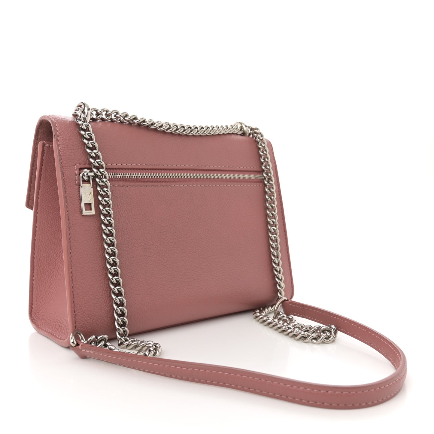 Soft Calfskin Mylockme Chain Bag BB Rose Boudoir Lie de Vin