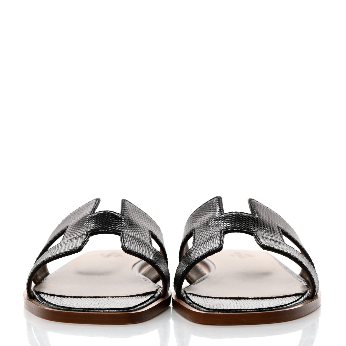 Lizard Oran Sandals 37.5 Black