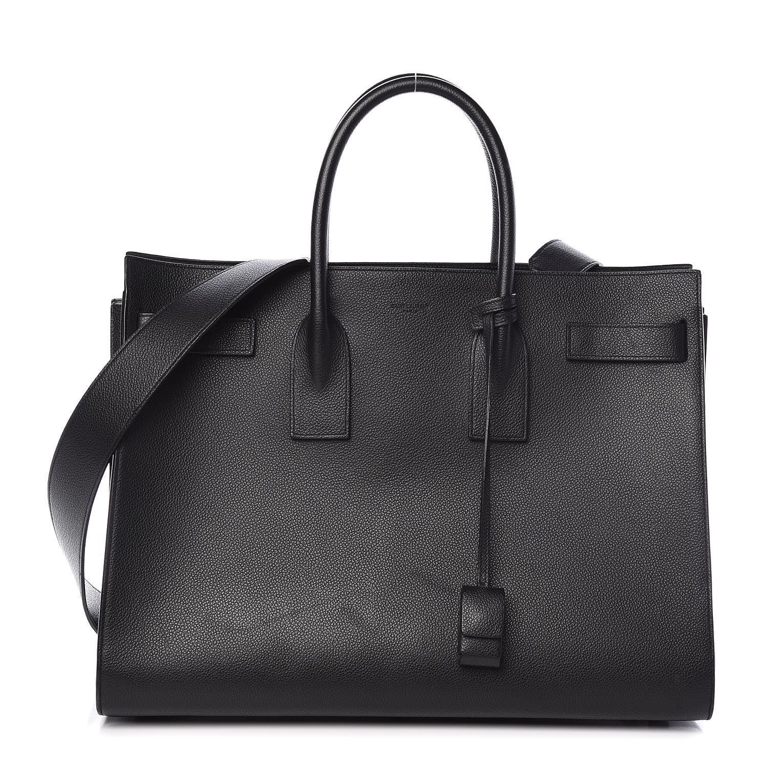 Saint Laurent Grained Calfskin Large Sac De Jour Carryall Black 1 of 16