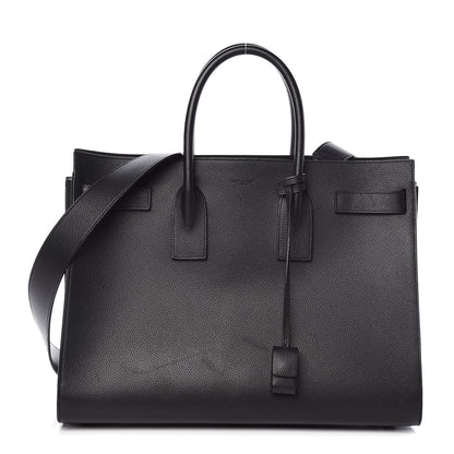 Saint Laurent Grained Calfskin Large Sac De Jour Carryall Black 1 of 16