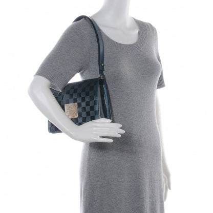 Louis Vuitton Damier Vernis Cabaret Bag Blue 2 of 7