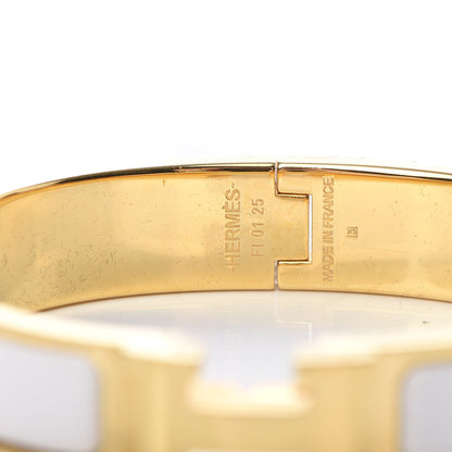 Hermes Enamel Narrow Clic Clac H Bracelet PM White 4 of 6